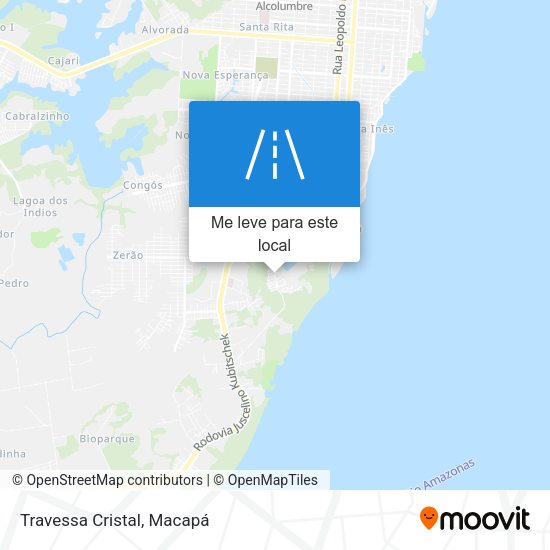 Travessa Cristal mapa