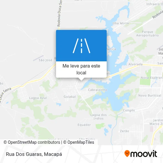 Rua Dos Guaras mapa