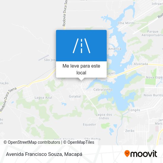 Avenida Francisco Souza mapa