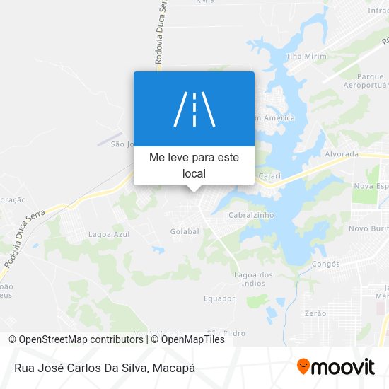 Rua José Carlos Da Silva mapa