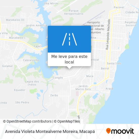 Avenida Violeta Montealverne Moreira mapa