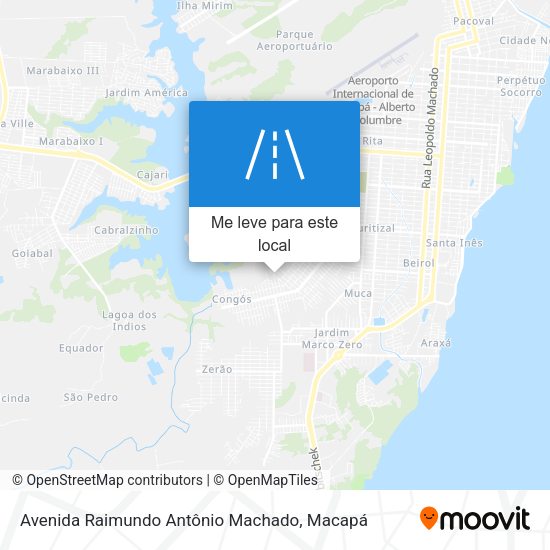 Avenida Raimundo Antônio Machado mapa