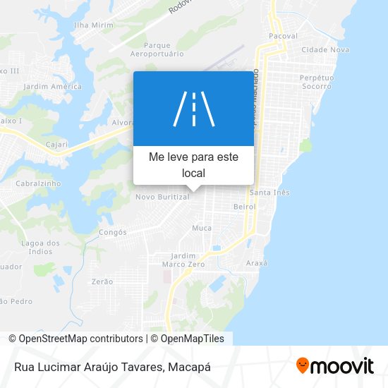 Rua Lucimar Araújo Tavares mapa