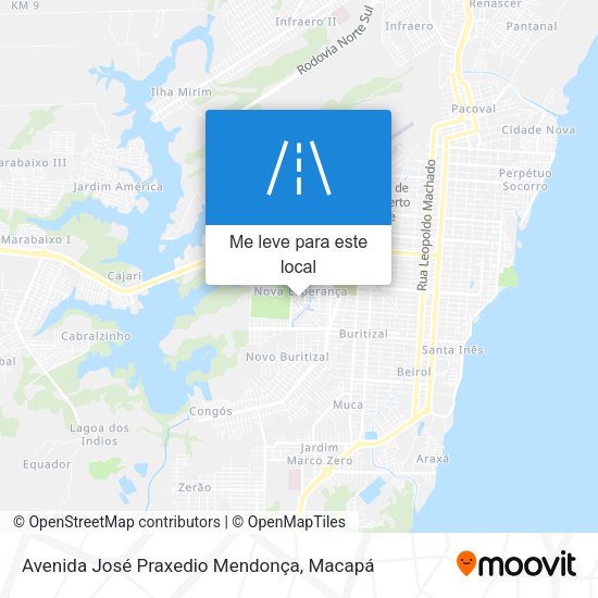 Avenida José Praxedio Mendonça mapa