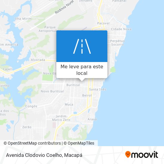 Avenida Clodovio Coelho mapa