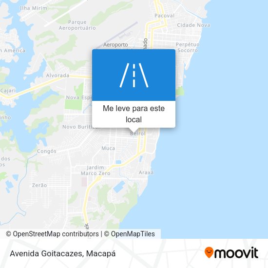 Avenida Goitacazes mapa