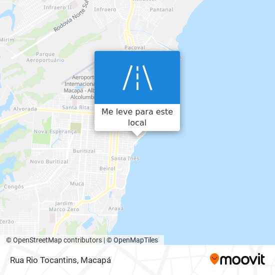 Rua Rio Tocantins mapa