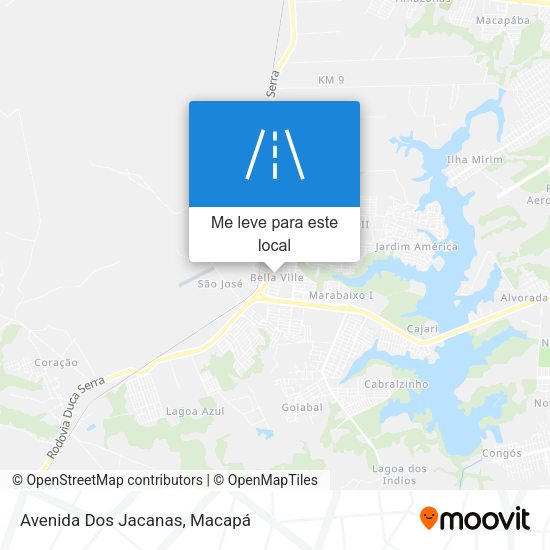 Avenida Dos Jacanas mapa