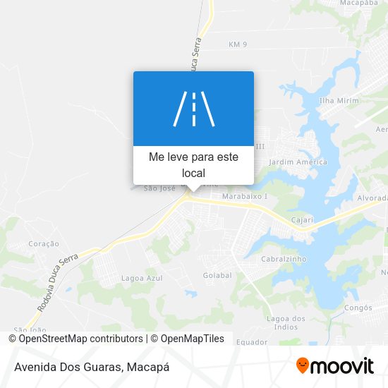 Avenida Dos Guaras mapa