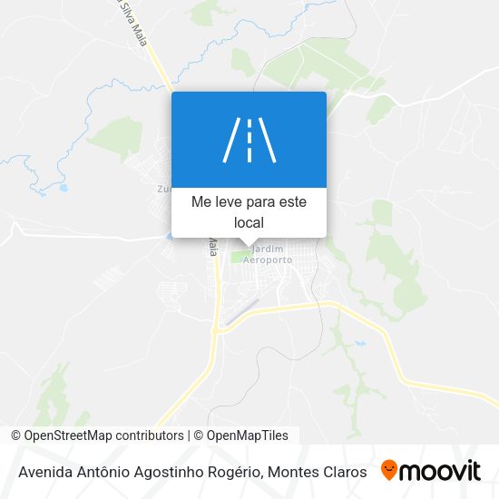 Avenida Antônio Agostinho Rogério mapa