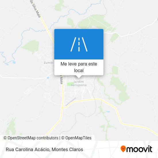 Rua Carolina Acácio mapa