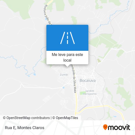 Rua E mapa