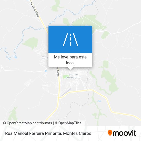 Rua Manoel Ferreira Pimenta mapa