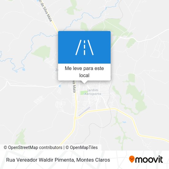 Rua Vereador Waldir Pimenta mapa