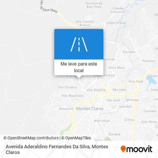 Avenida Aderaldino Fernandes Da Silva mapa