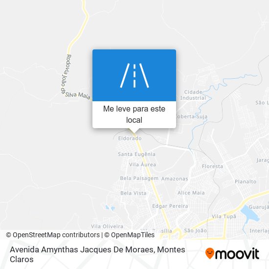 Avenida Amynthas Jacques De Moraes mapa