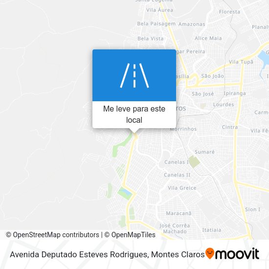 Avenida Deputado Esteves Rodrigues mapa
