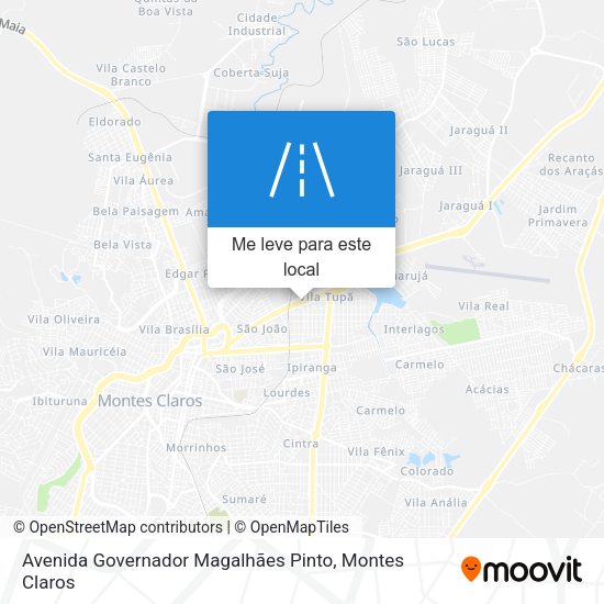 Avenida Governador Magalhães Pinto mapa