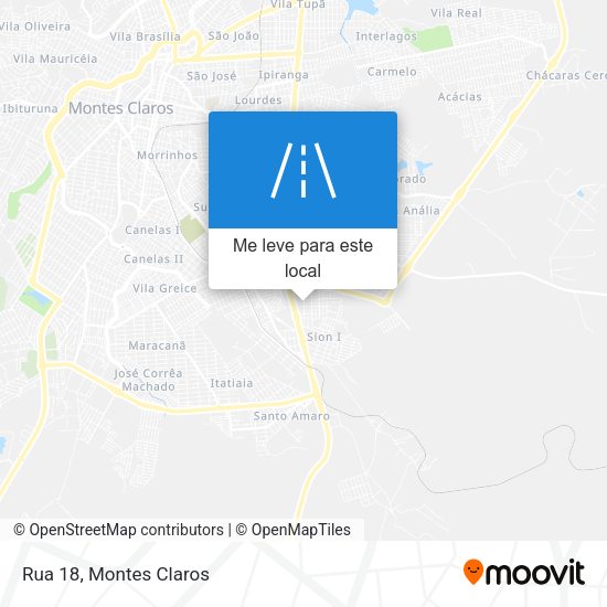 Rua 18 mapa