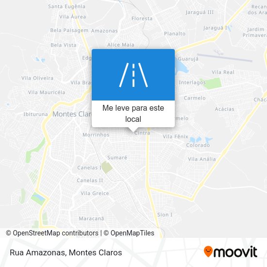 Rua Amazonas mapa