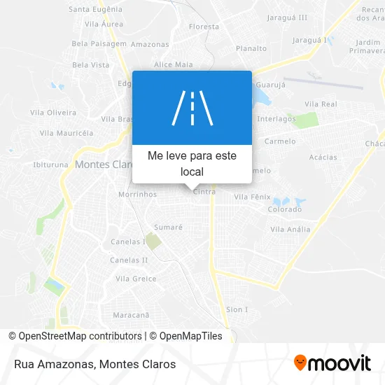 Rua Amazonas mapa