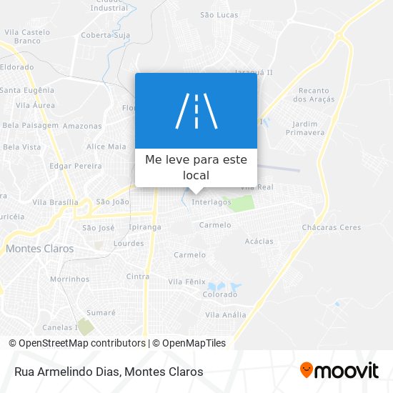 Rua Armelindo Dias mapa