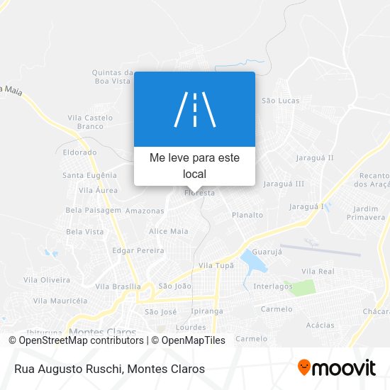 Rua Augusto Ruschi mapa