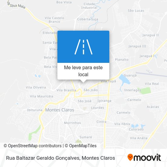 Rua Baltazar Geraldo Gonçalves mapa