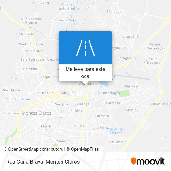 Rua Cana Brava mapa
