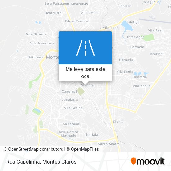 Rua Capelinha mapa