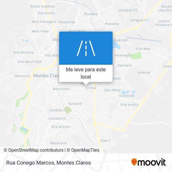 Rua Conego Marcos mapa
