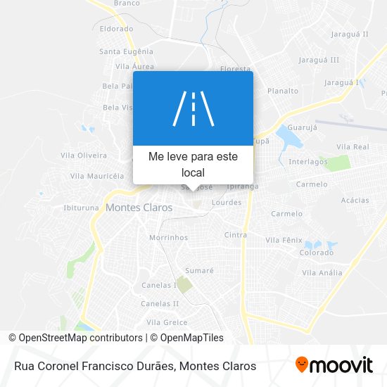 Rua Coronel Francisco Durães mapa