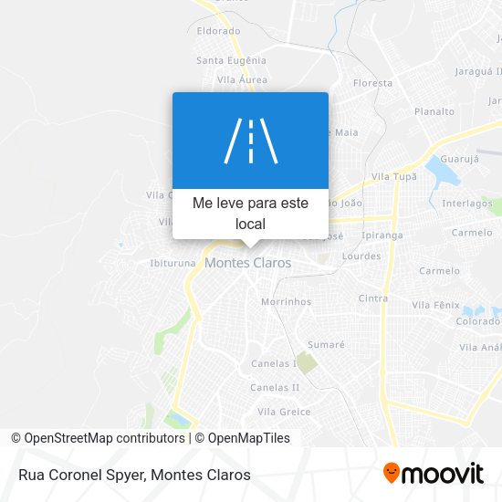 Rua Coronel Spyer mapa