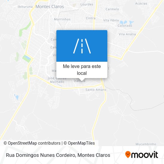 Rua Domingos Nunes Cordeiro mapa