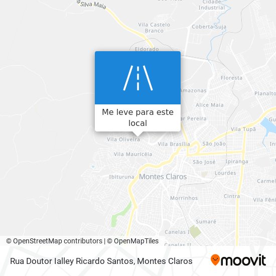 Rua Doutor Ialley Ricardo Santos mapa