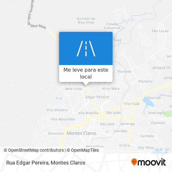 Rua Edgar Pereira mapa