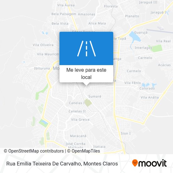 Rua Emília Teixeira De Carvalho mapa