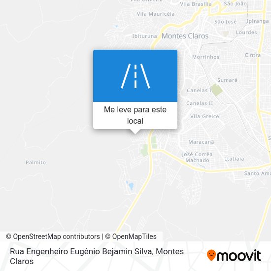 Rua Engenheiro Eugênio Bejamin Silva mapa