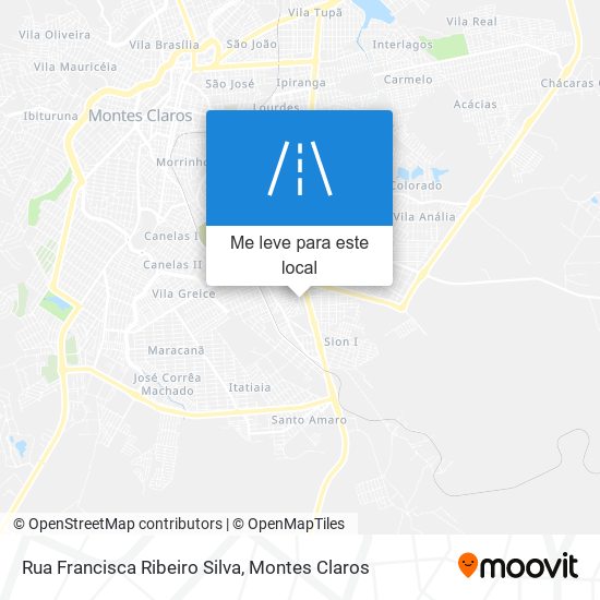 Rua Francisca Ribeiro Silva mapa