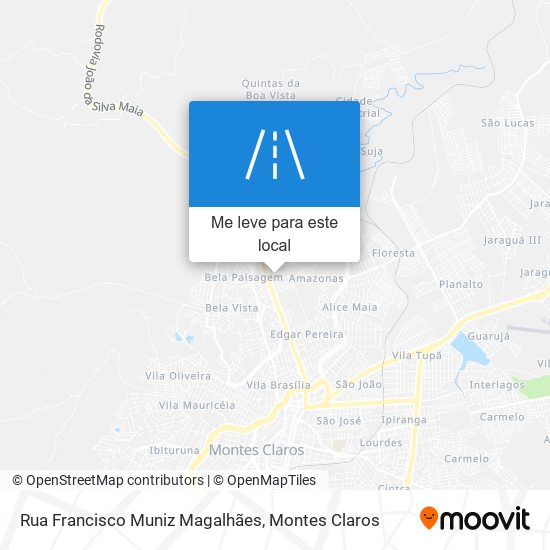 Rua Francisco Muniz Magalhães mapa