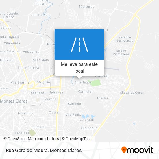 Rua Geraldo Moura mapa