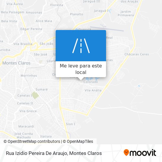 Rua Izidio Pereira De Araujo mapa
