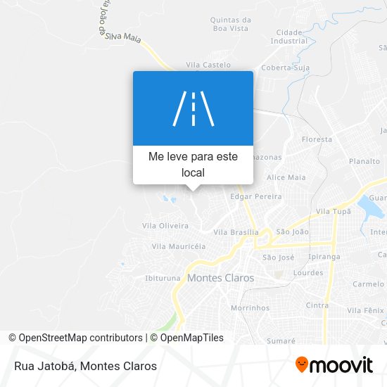 Rua Jatobá mapa