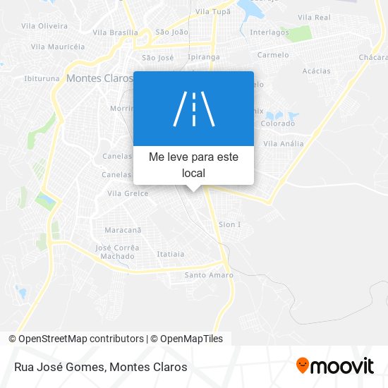 Rua José Gomes mapa