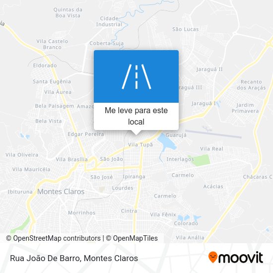 Rua João De Barro mapa