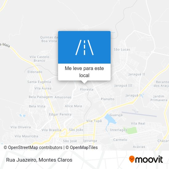Rua Juazeiro mapa