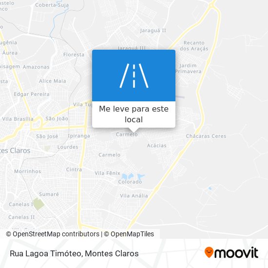 Rua Lagoa Timóteo mapa