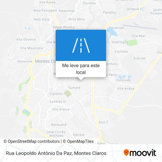 Rua Leopoldo Antônio Da Paz mapa