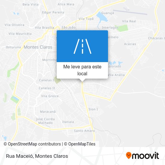 Rua Maceió mapa