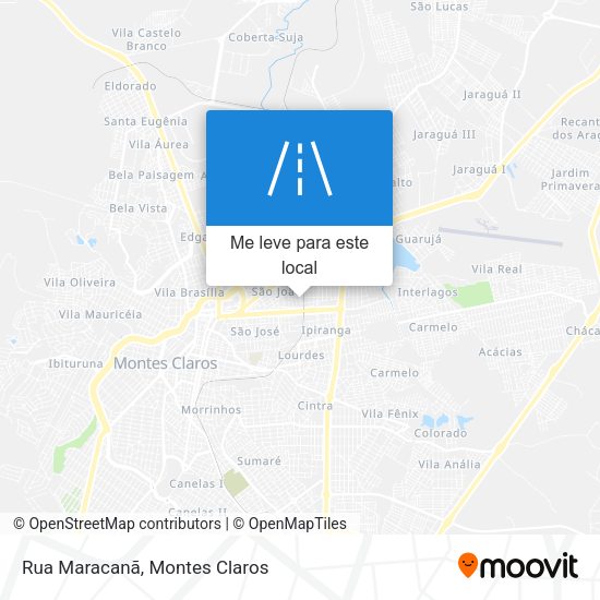Rua Maracanã mapa